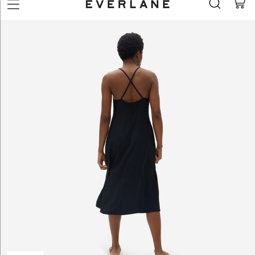 Everlane Cross Back Slip Dress - Picture 2 of 7